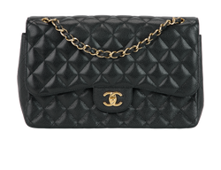 Jumbo Classic Double Flap,Caviar Leather,Black,14940477 (2010-11), DB, 3*